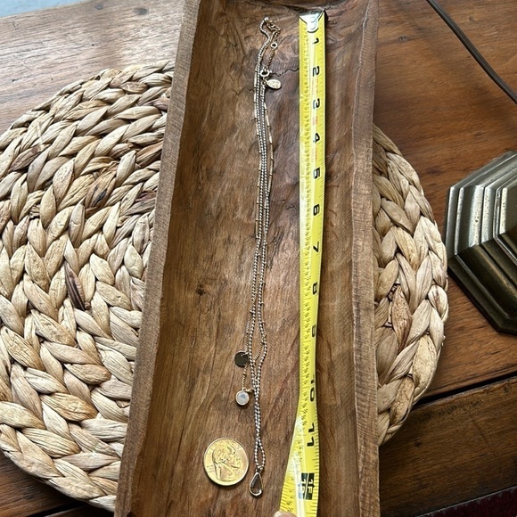 Doubled Layered Necklace + Pendants Western Bohemian Clay Pink - Picture 12 of 15